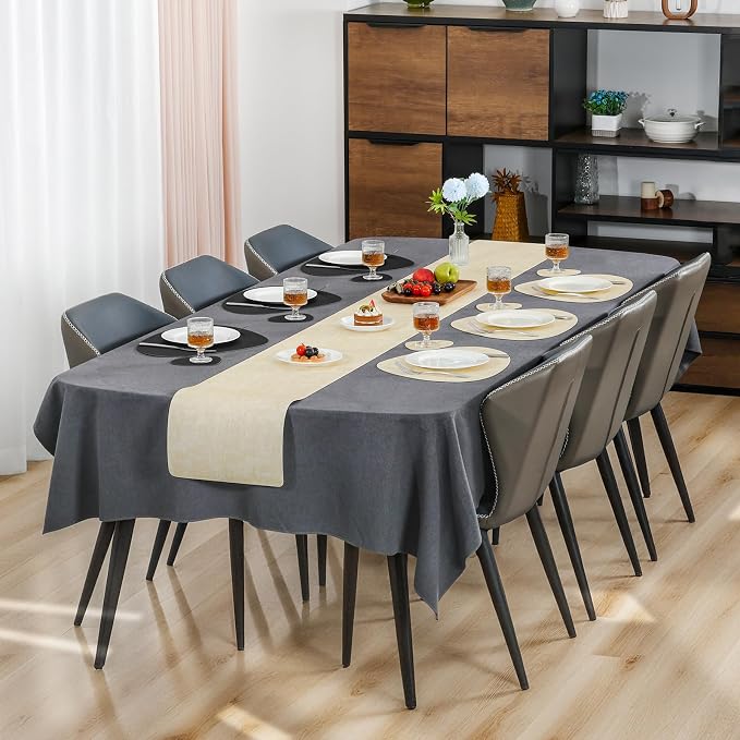 Faux Leather Placemats Set of 6, Dual Sided - Image 6