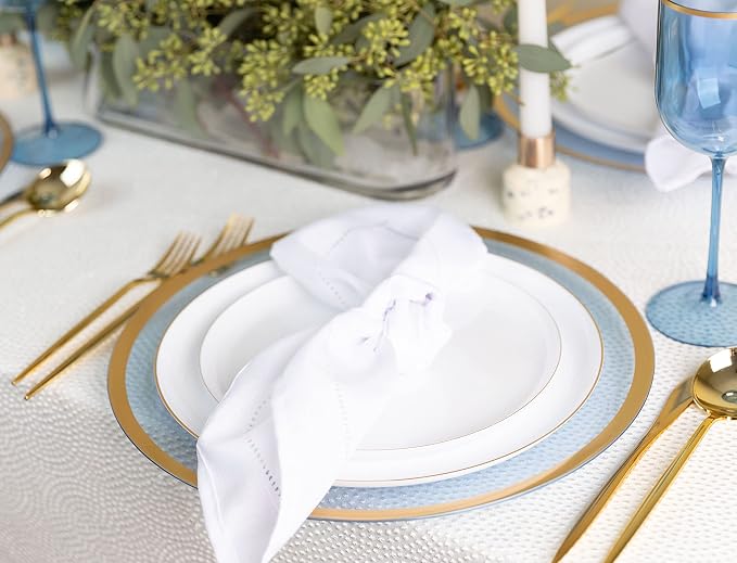 White Plastic Party Plates - Image 9