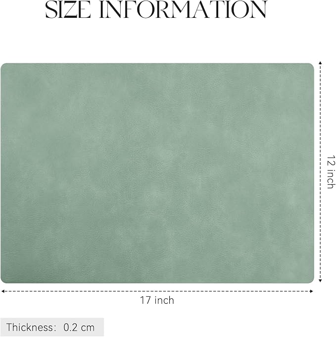MOSAYT Vinyl Placemats Set of 8-12 X 17 Inch - Image 7