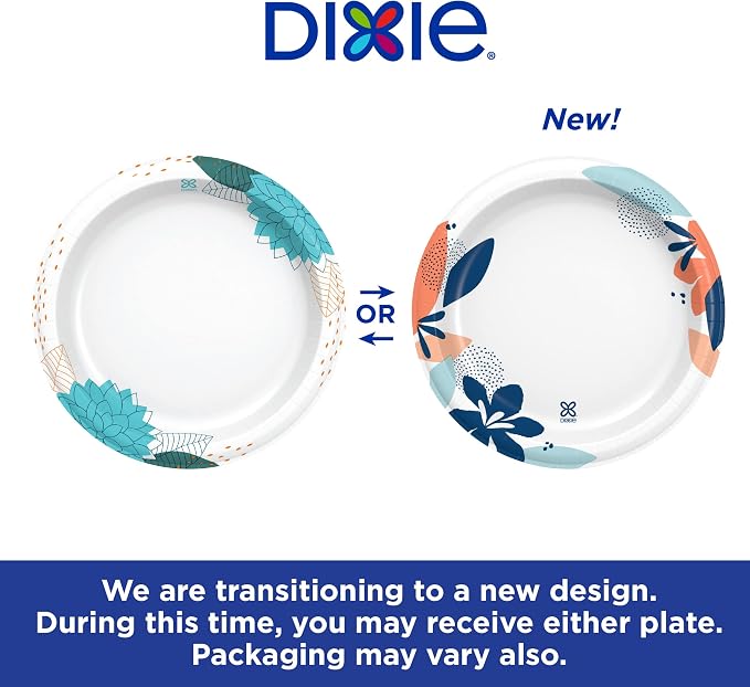 Dixie Large Paper Plates, 10 Inch, 2X Stronger*, Microwave-Safe, Soak-Proof - Image 5