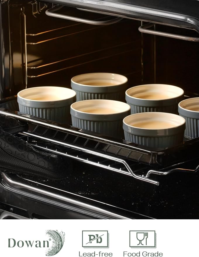DOWAN 8 oz Porcelain Ramekins Bowls - Image 3