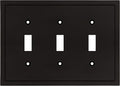 Modern Edge Decorative Wall Plate Switch Plate Outlet Cover, Durable Solid Zinc by HenneBery