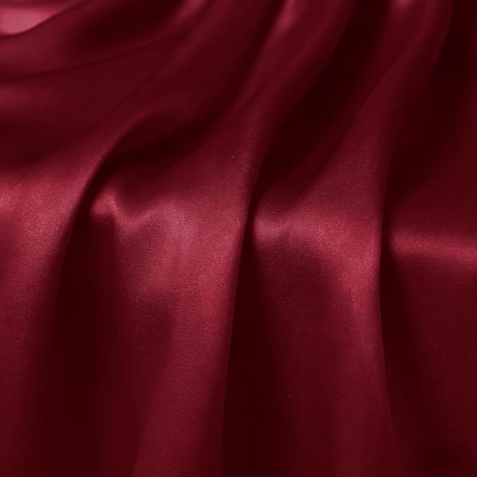 2 Pack Burgundy Satin Table Runner 12 x 72 Inch | Ruffle Design, Luxurious - Image 6