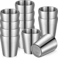 Amyhill 12 Pieces Stainless Steel Cups Double Wall Tumbler Glasses Stackable by Amyhill