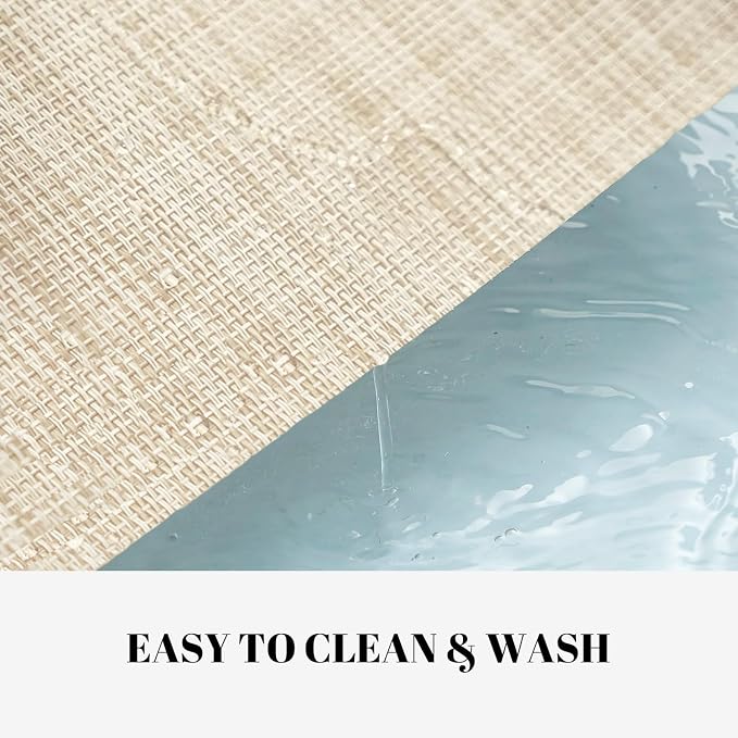 Placemats Set of 8 Vinyl/Plastic Woven Place Mats - Image 3