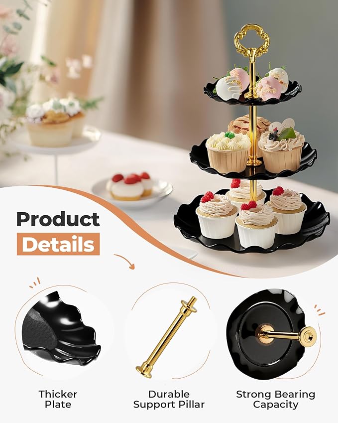 Kootek 10pcs Cupcake Stand Dessert Table Display Set Serving Tray - Image 2
