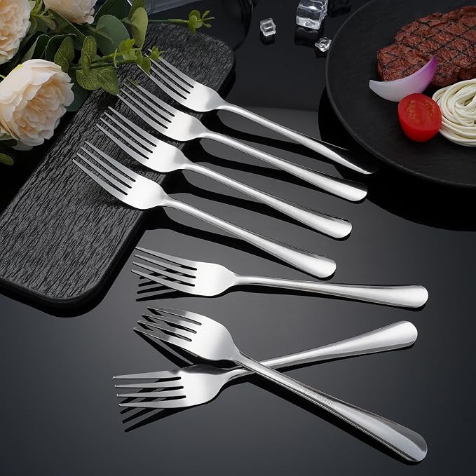 Windsor 60-Piece Set Stainless Steel Dinner Forks, Metal Forks, Food Grade & - Image 4