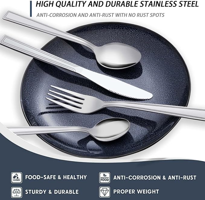 Hunnycook 40-Piece Silverware Set - Image 3