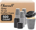 Clawsoff 500 Pack 12 oz Disposable Insulated Coffee Cups by BuyNow