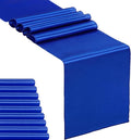 10-Pack Satin Table Runner Royal Blue 12 x 108 inches Long, Table Runners by Hahuho
