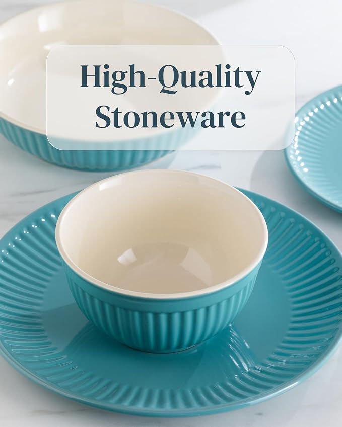 16 Piece Stoneware Dinnerware Set - Image 6
