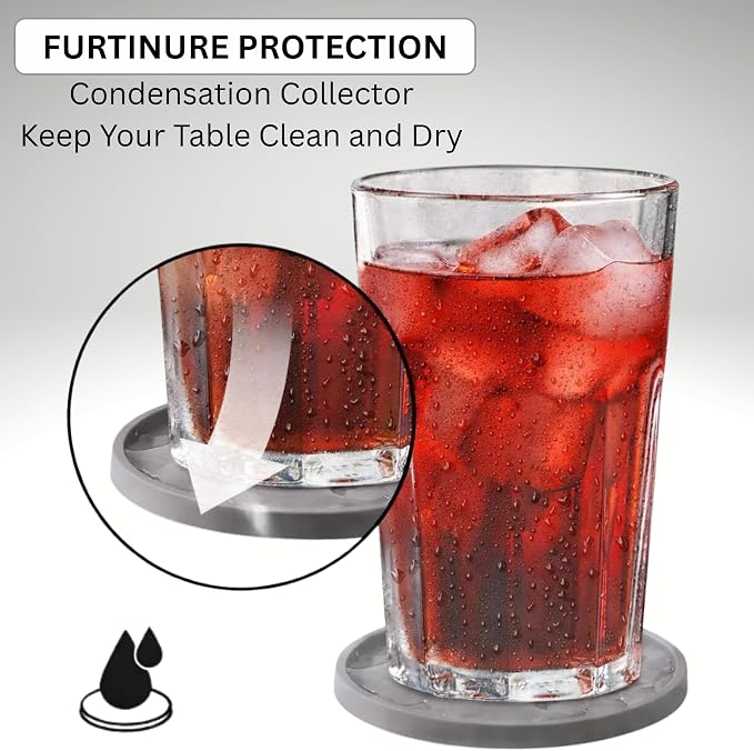Soft, Shockproof & Safe – Unique 3‑Style Silicone Rubber Coasters Set - Image 4