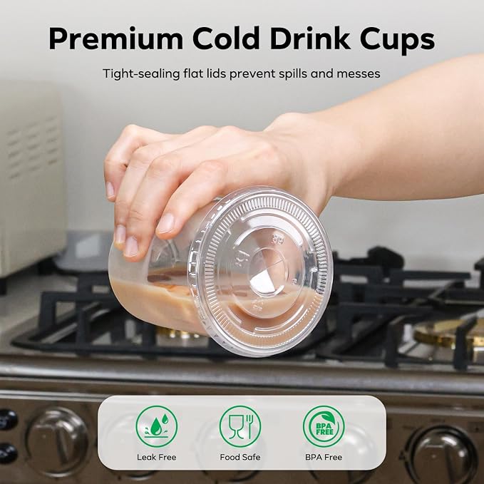 100 Pack 12 oz Plastic Cups - Image 5