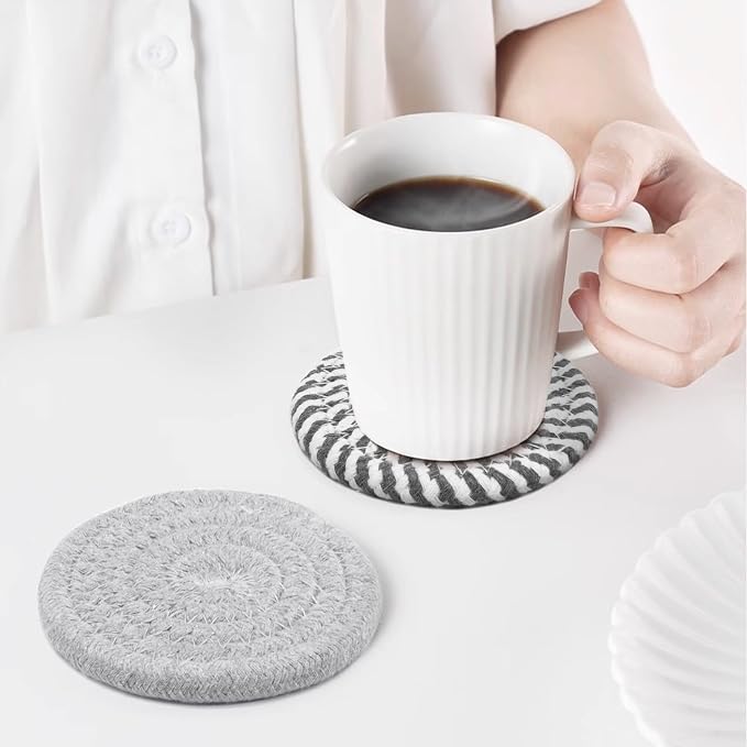 Drink Coasters with Holder, Tabletop Protection, Home Decor, - Image 7