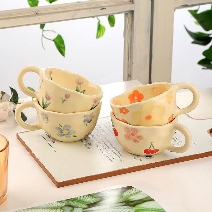 VanEnjoy Ceramic Cup, Cute Coffee Mug, Strawberry Mug, Aesthetic Coffee Mug - Image 6