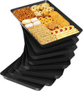 SpaceTrove 8-Pack Serving Tray Set, Reusable Plastic Serving Platter by Unknown