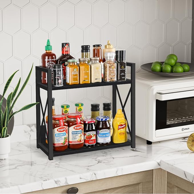 YINMIT Countertop Shelf Organizer, Coffee Bar Accessories, Spice Rack, Coffee - Image 4