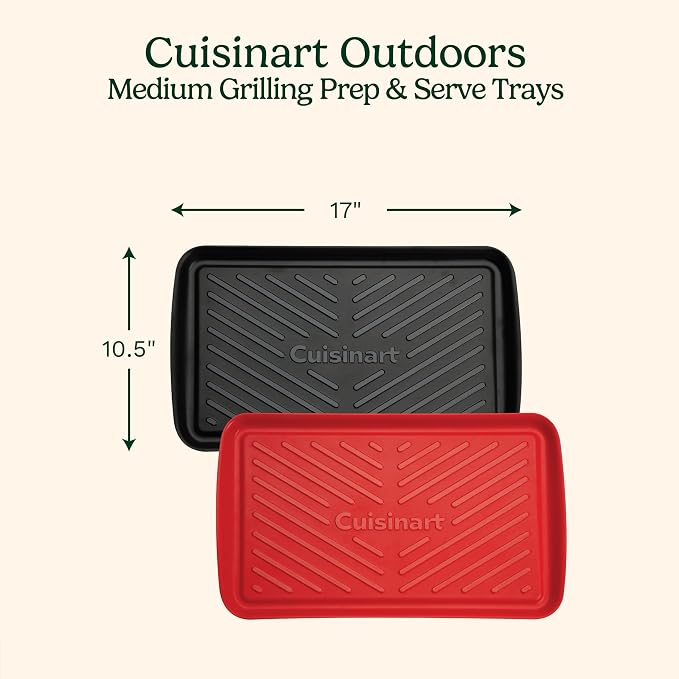 Cuisinart Grilling Prep and Serving Tray, Dishwasher-Safe, 2-Pc Nesting Set | - Image 2