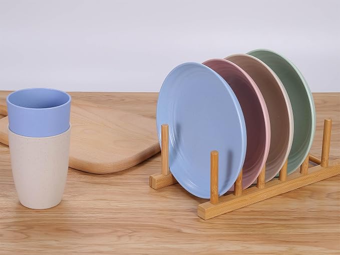 7 Inches Small Unbreakable Wheat Straw Plates - Image 3