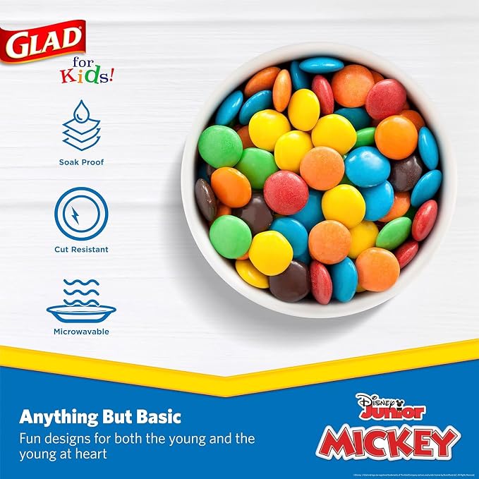 Glad Disney Mickey and Friends Disposable Snack Bowls, 6 Oz, 32 Ct, 10-Pk | - Image 3