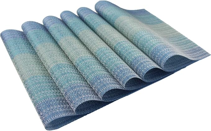 PIGCHCY Placemats Set of 12 Washable Durable Place Mats Vinyl Heat Resistant - Image 6