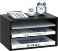3 Tier Wood Desk Organizer, Mail Sorter and Paper Organizer by SUPEASY