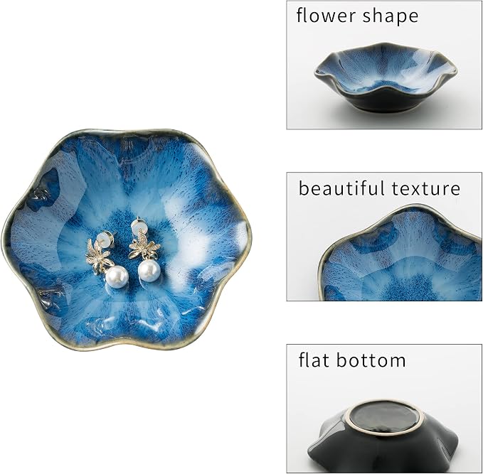 BEUNAIZER Jewelry Dish Tray, Ring Dish, Ceramic Trinket Tray, Key Bowl | - Image 6