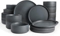 Famiware Star Ceramic Plates and Bowls Sets, Reactive Glaze Dishes by Famiware