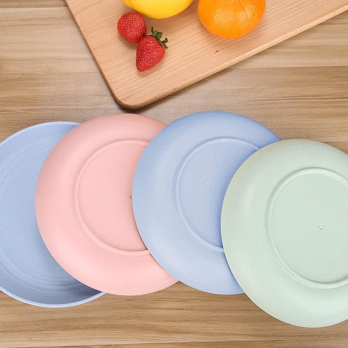 7.8 Inches Unbreakable Wheat Straw Plates - Image 4
