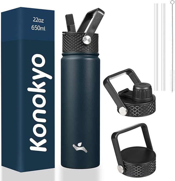 Konokyo 22 oz Insulated Stainless Steel Water Bottle by Konokyo