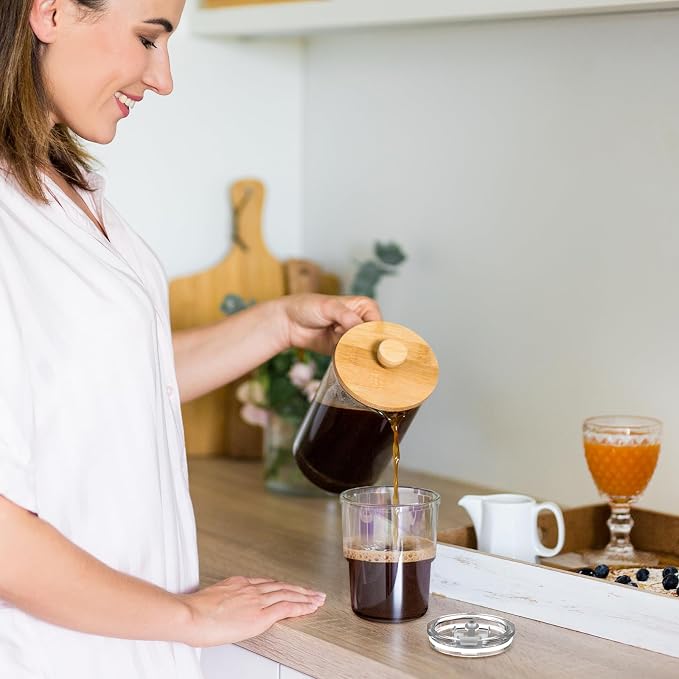 Luxfuel 13 oz Glass Cups with Lids and Straws Reusable Iced Coffee Tumbler | - Image 8
