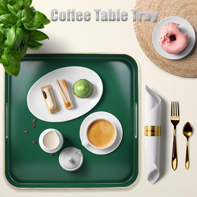 Green Square Decorative Tray - Image 6