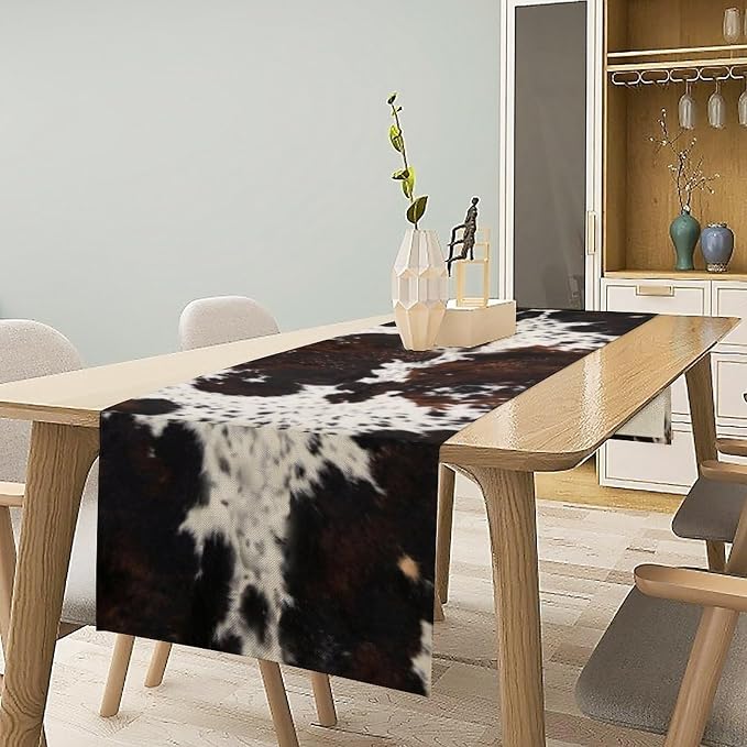 Cow Print Table Runner, 13x60 in - Image 2