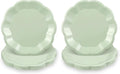 NatNarr 30pcs Sage Green Paper Plates, 7inch Scalloped Small Dessert Cake by NatNarr