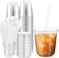Ziliny 50 Sets 12 oz Clear Plastic Cups by Ziliny