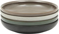 Gibson Elite Beckett 4-Piece Multi-Color 9 Inch Dinner Plate Bowl Set – by GibsonHomewares