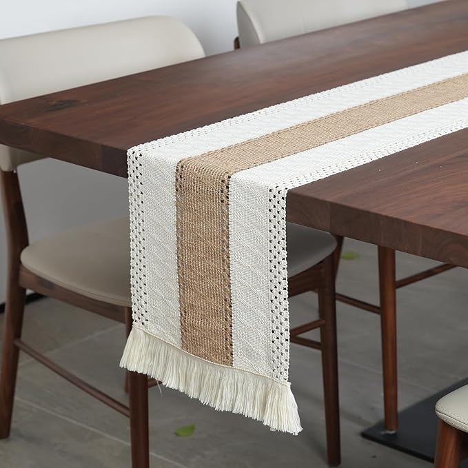 Placemats Set of 6 w/Charger Plates Table Mats Table Runner & Napkin Rings | - Image 6