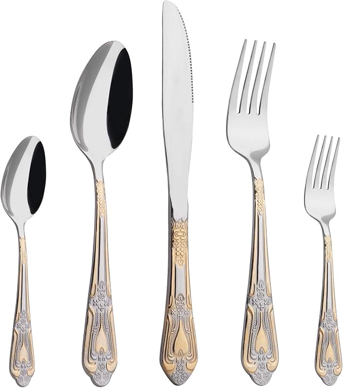 Silverware Set Limited Edition – 20 Piece Flatware Set – Cutlery Set by HFHOFTEN