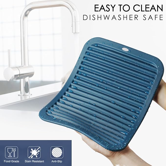 Silicone Mats for Kitchen Counter, 9x12'' Trivets for Hot Pots and Pans - Image 5