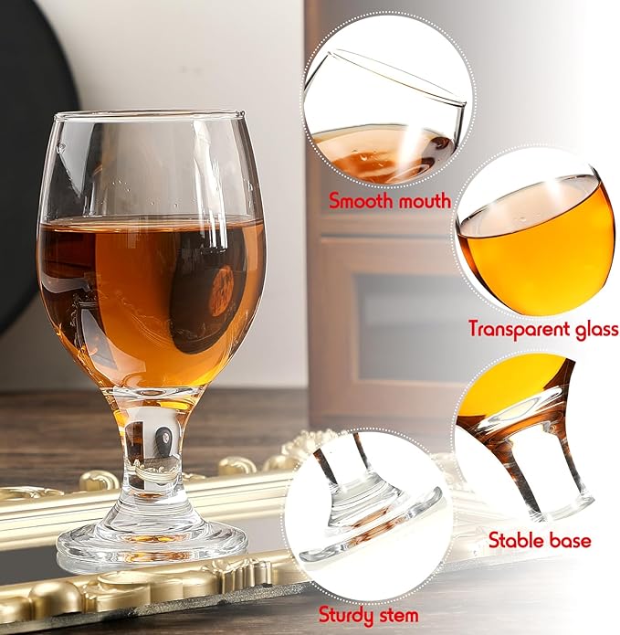 Patelai Set of 48 Water Goblet, 13.5 oz Clear Drinking Glasses Bulk Dishwasher - Image 3