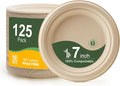 WELLIFE 7 Inch Paper Plates 125-Pack Small Dessert Paper Plates | 100% by WELLIFE