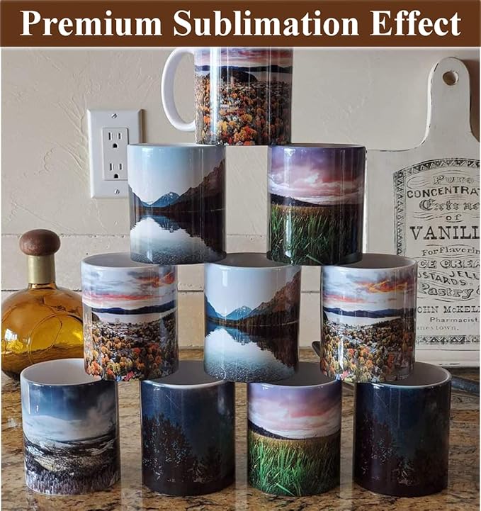 ABBSH Sublimation Mugs, Sublimation White Coffee Mugs Tazas Para Sublimacion - Image 8
