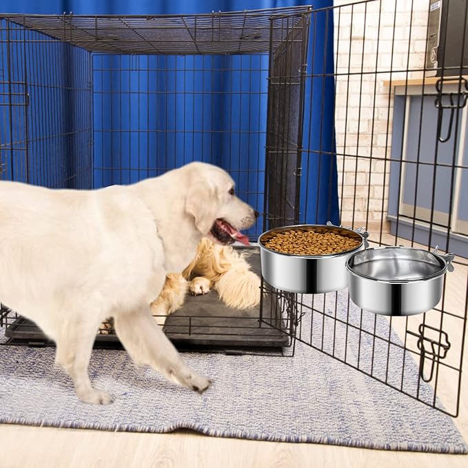 2 Pcs Large Dog Food Water Bowl - Image 7