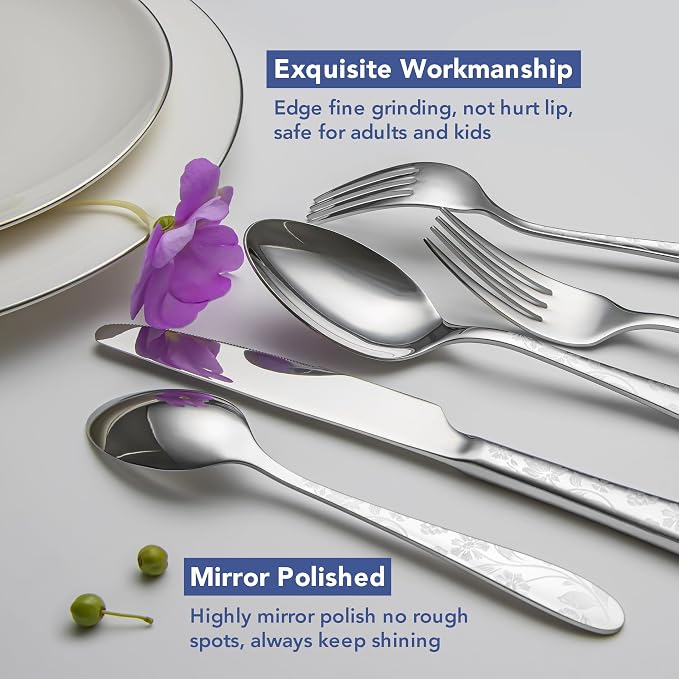 40 Piece Silverware Set Service - Image 5