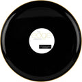 PLASTICPRO [30 Pack 10.6 Plastic Party Plates Edge Collection Black by PLASTICPRO