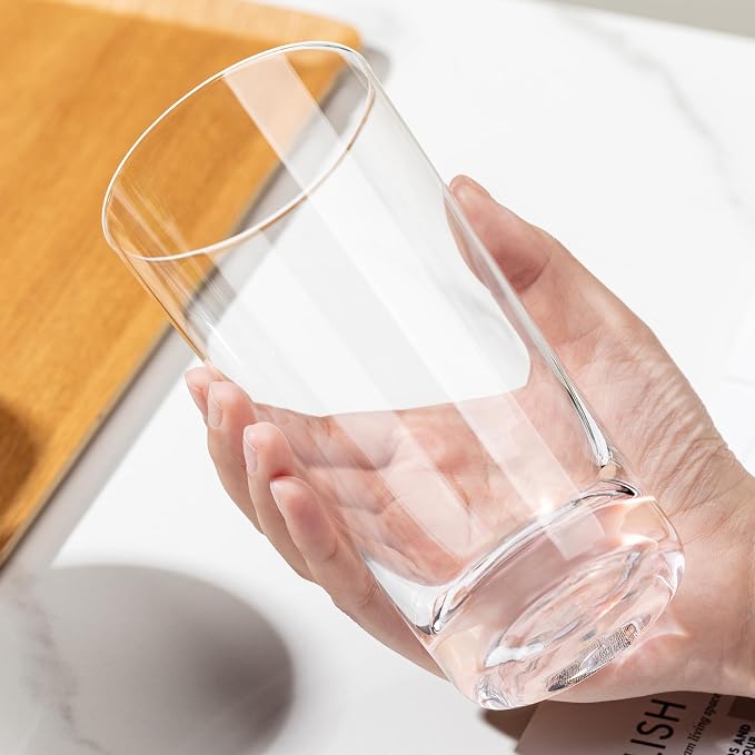 Water Glasses Set of 6, 13.5oz Highball Glass Cups - Image 5