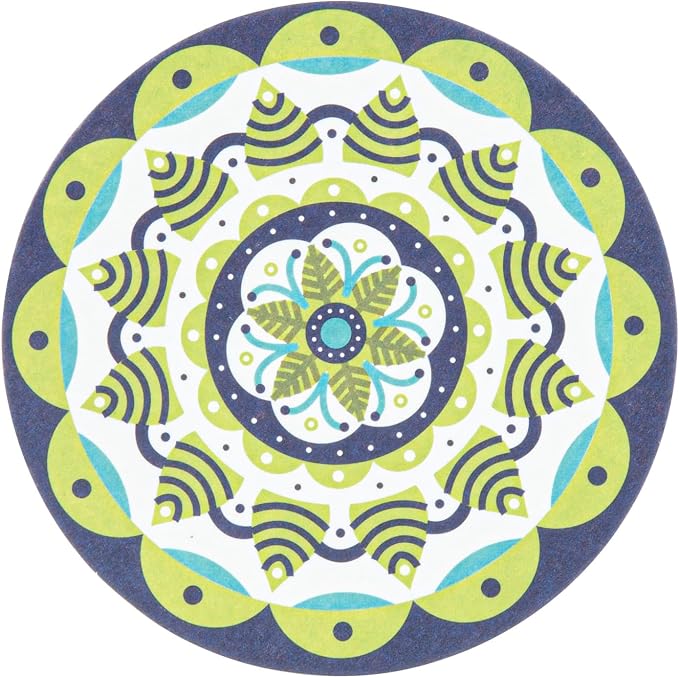 Restaurantware Round Paper Floral Coaster, 48 Pack - Image 17