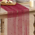 Artoid Mode Pearl Burgundy Gauze Table Runner 120 Inch 10FT, Seasonal Sheer by ArtoidMode
