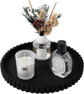 Round Bathroom Tray Perfume Organizer Coffee Table Decor, Heat-Resistant by Heagoale