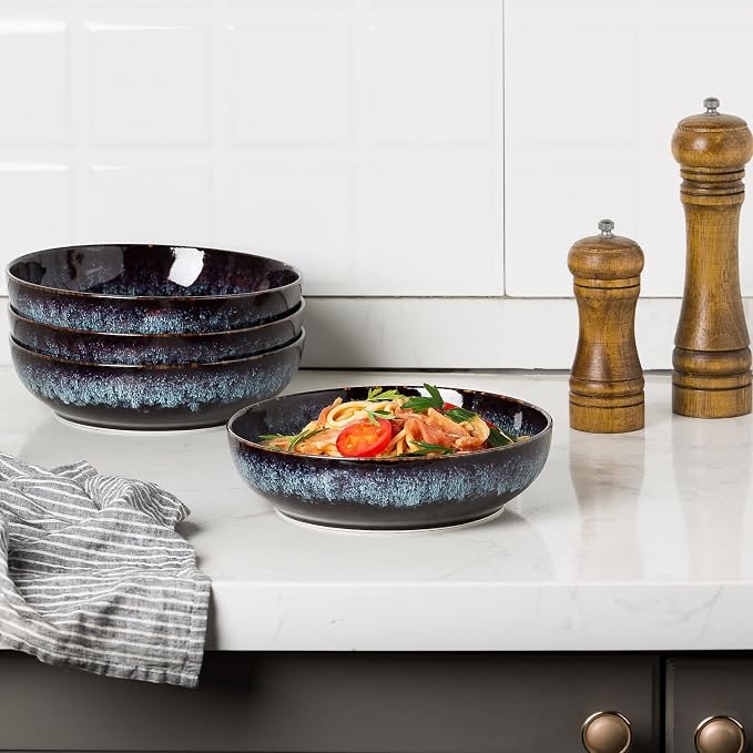 30oz Ceramic bowls set of 4-8" serving bowls - Image 4